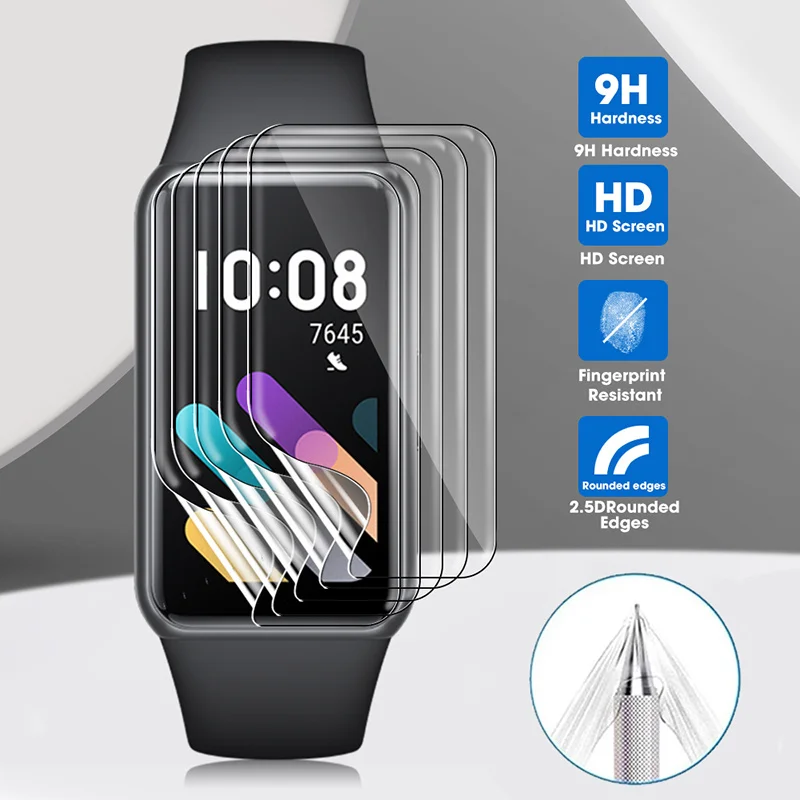 

Прозрачная мягкая Гидрогелевая пленка для Huawei Honor Band 7, аксессуары для смарт-браслета, изогнутая Защита экрана для Honor Band 7