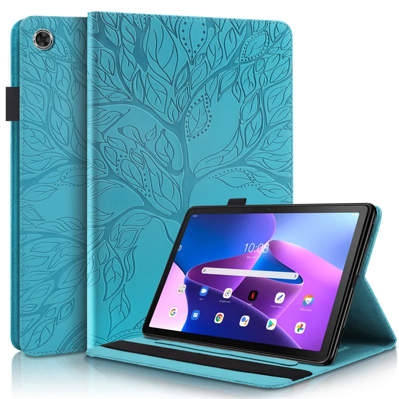 

Тисненый 3D-чехол с изображением дерева и слотами для карт для Motorola Moto Tab G62, чехол для планшета 10,61 дюйма, мягкий чехол из ТПУ на заднюю панель