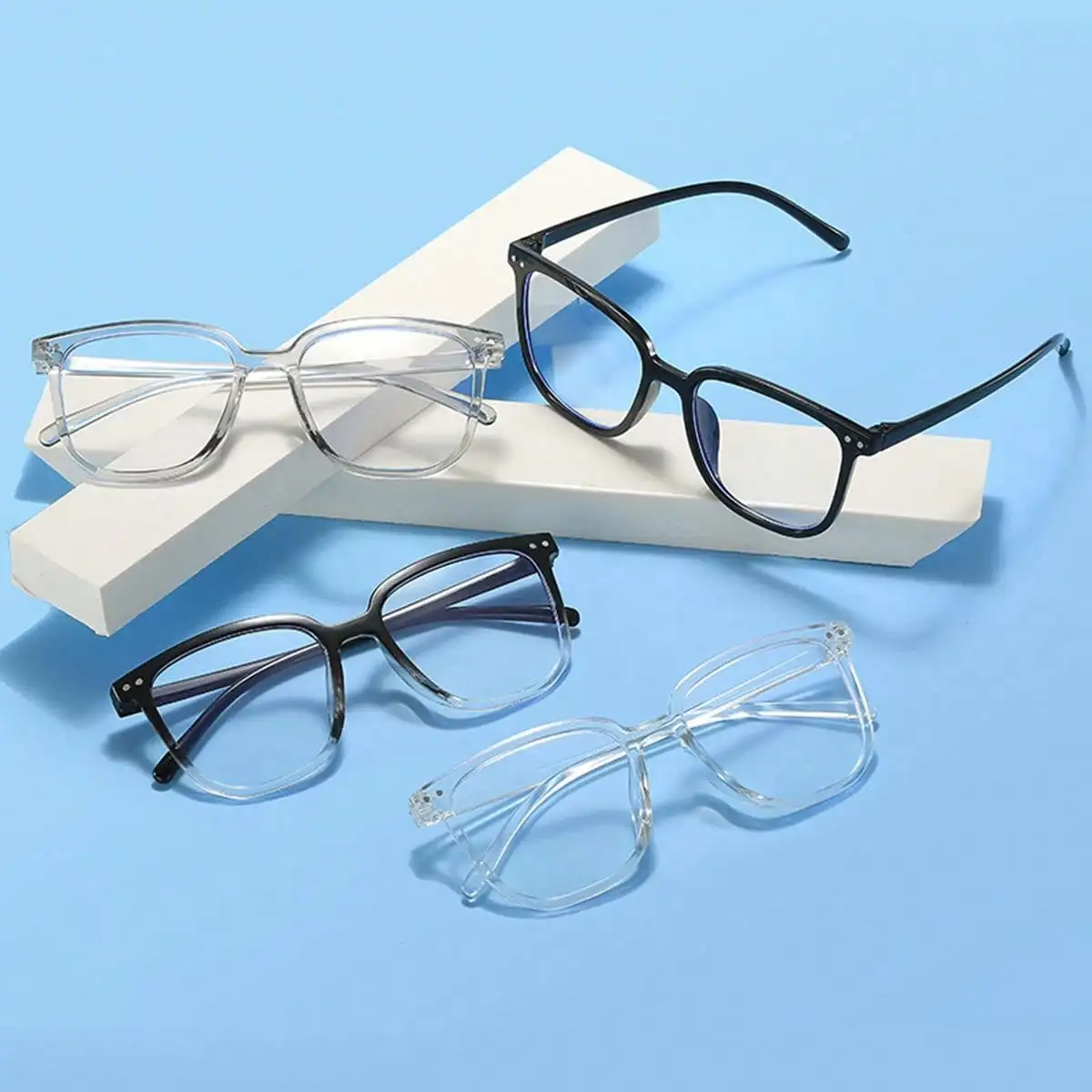 Квадратные Очки Для Чтения Унисекс С Защитой От Излучения Цельные Ветрозащитные