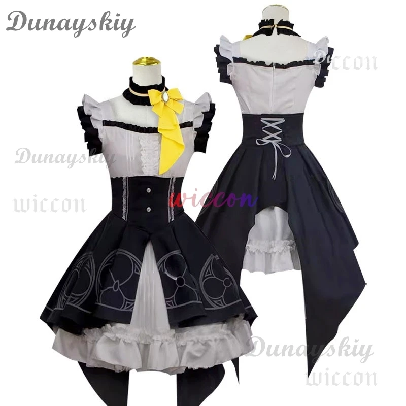 Аниме игра синий архив Iochi Mari косплей костюм женское платье для девочек парик