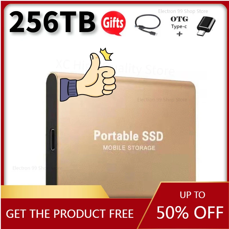

Popular 1TB Hard Disk for PC desktop/notebook SSD 500G High Speed Solid State Drive Portable External Mobile Large Storage Drive