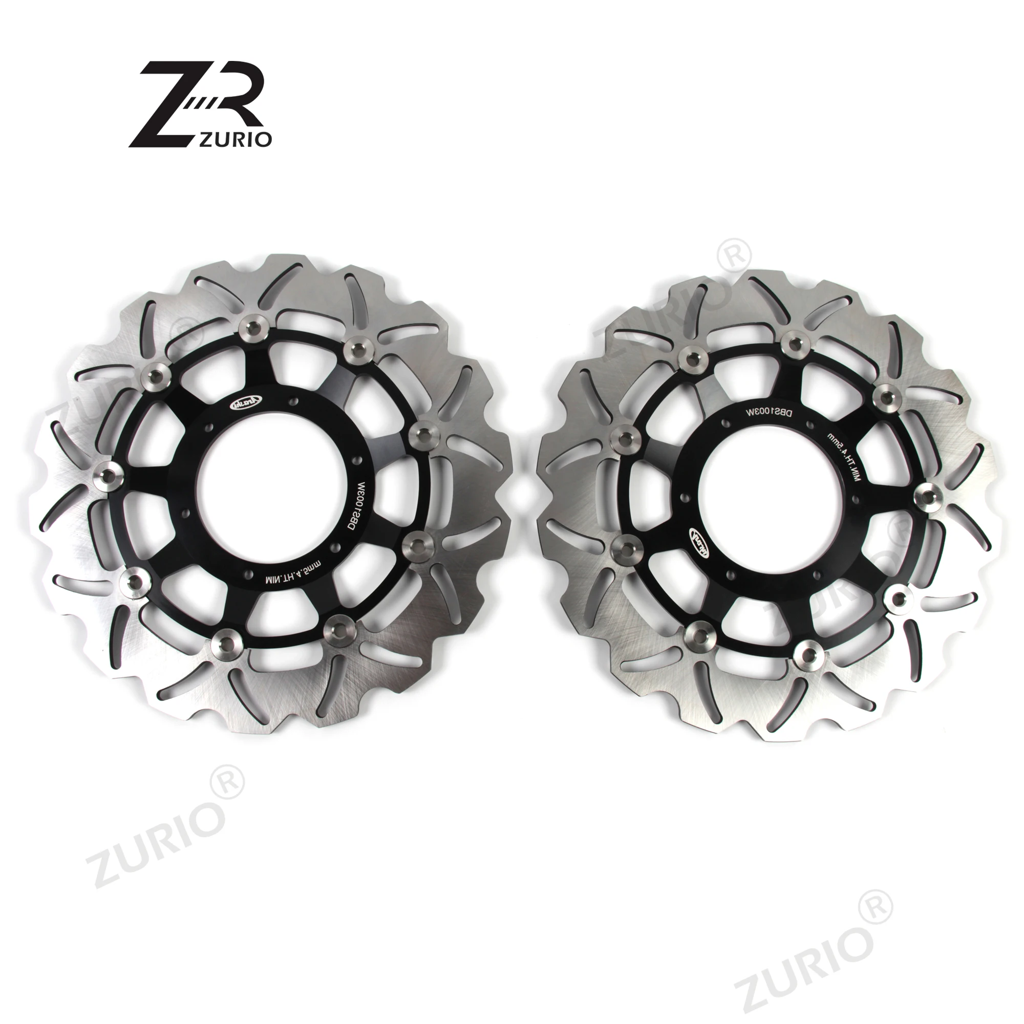 Фото ZURIO для Honda CBR600F/CB900F HORNET передние тормозные диски с ЧПУ, роторы CBR F 600 2001-2007/CBF 900 HORNET 2002 2003 №2