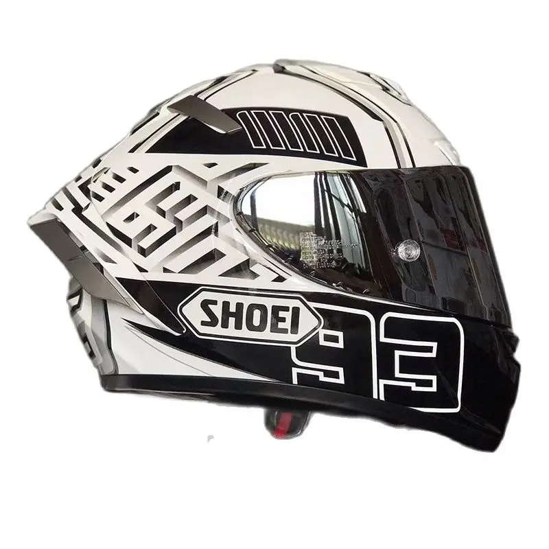 

X14 X-Fourteen Marquez 4 TC6 Black White Ant Helmet Full Face Motorcycle Helmet Riding Motocross Racing Motobike Helmet