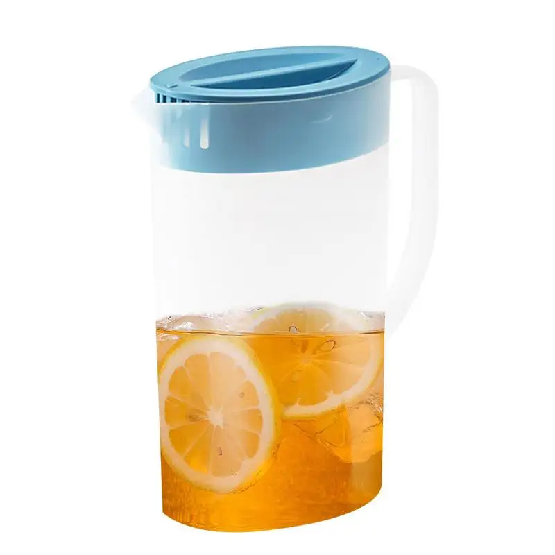 

Juice Pitcher With Lid Household Large Lemonade Kettle With Lid Home V Spout Drinks Container For Juice Milk Beverages Food