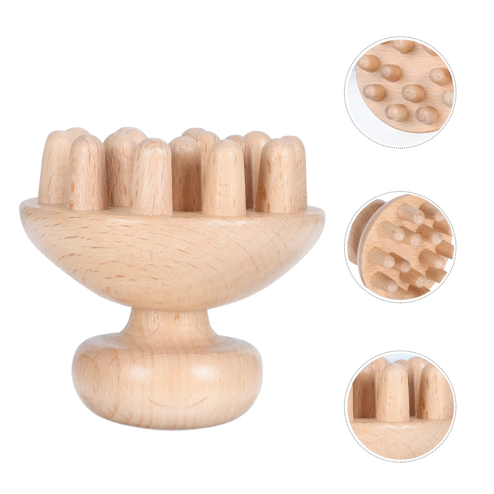 

Comb Hairbrushhead Scalp Wood Wooden Handheld Tool Pointwide Meridianshampoo Scrapingacupoint Wetdry Beech Combs Portable Growth