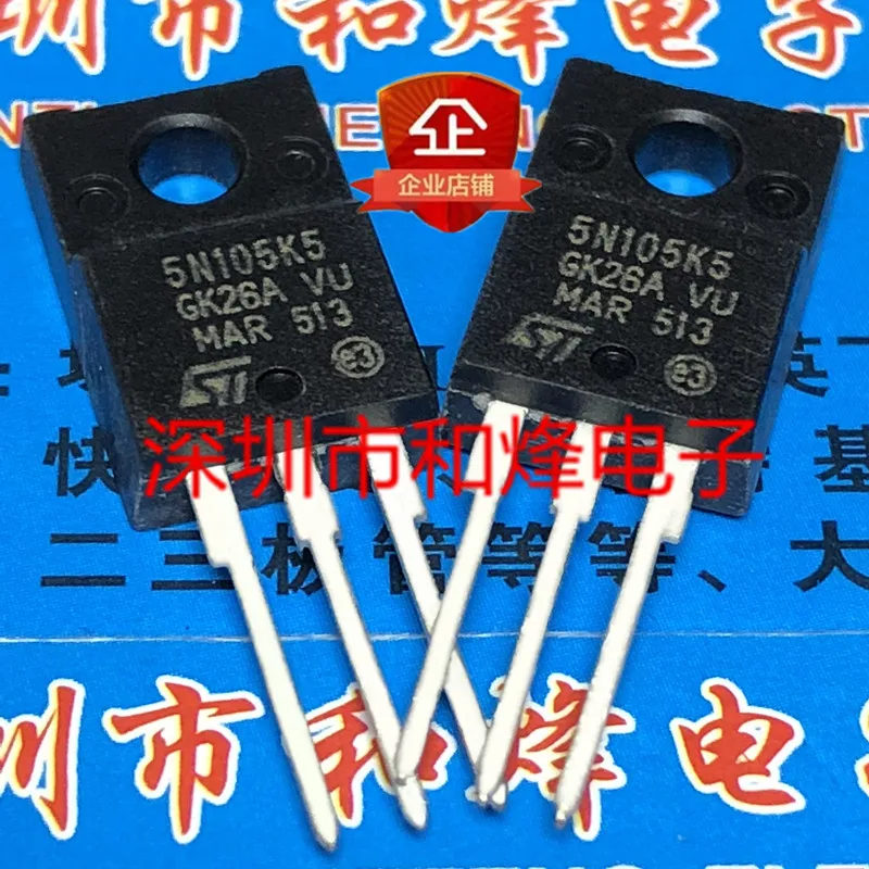 

free shipping 5N105K5 STF5N105K5 TO-220F 1050V 3A 10PCS