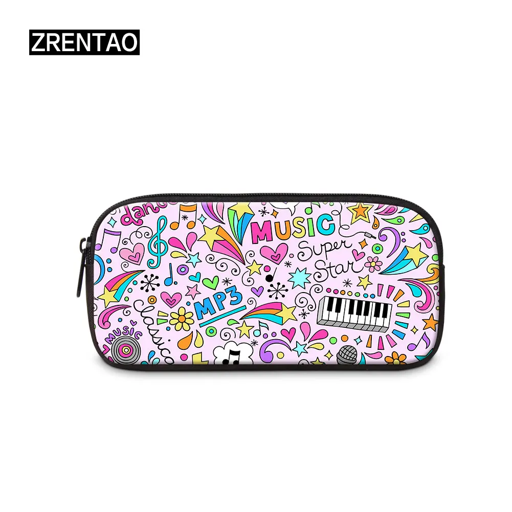 

ZRANTAO High Quality Casual Pencil Case Polyester Pen Box School Stationery Organizer Make-up Pouch Comestic Bag