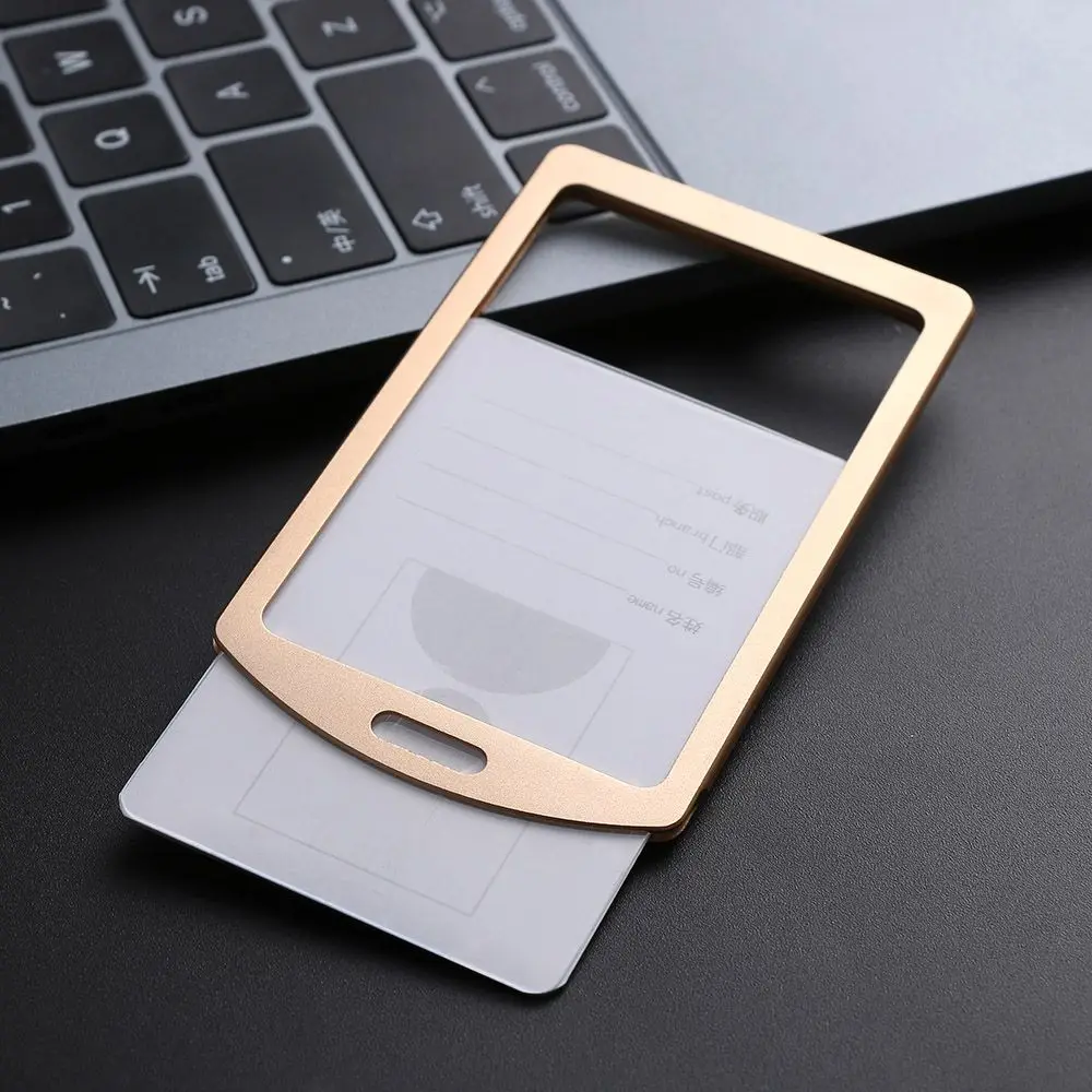 

Новинка, Офисная и школьная Вертикальная бирка, рабочие держатели для карт из алюминиевого сплава, идентификационная карта для бизнеса