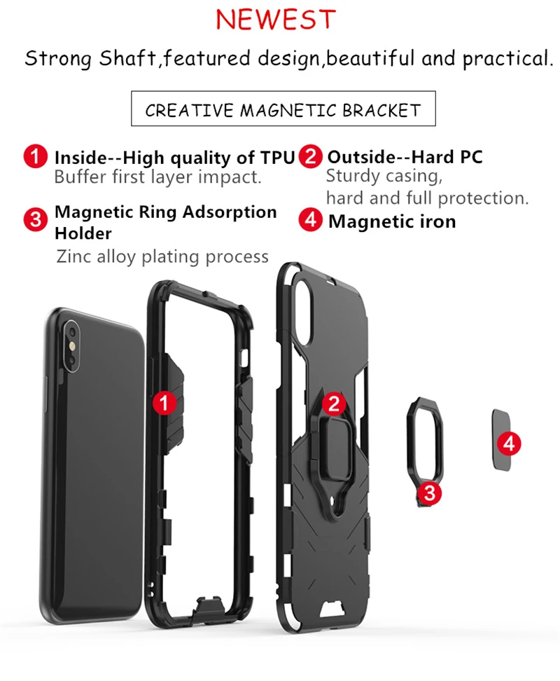 For Samsung Galaxy A14 Case Cover For Samsung A14 Capas Shockproof Back Holder Magnetic Cover Samsung A53 A13 A33 A73 A14 Fundas
