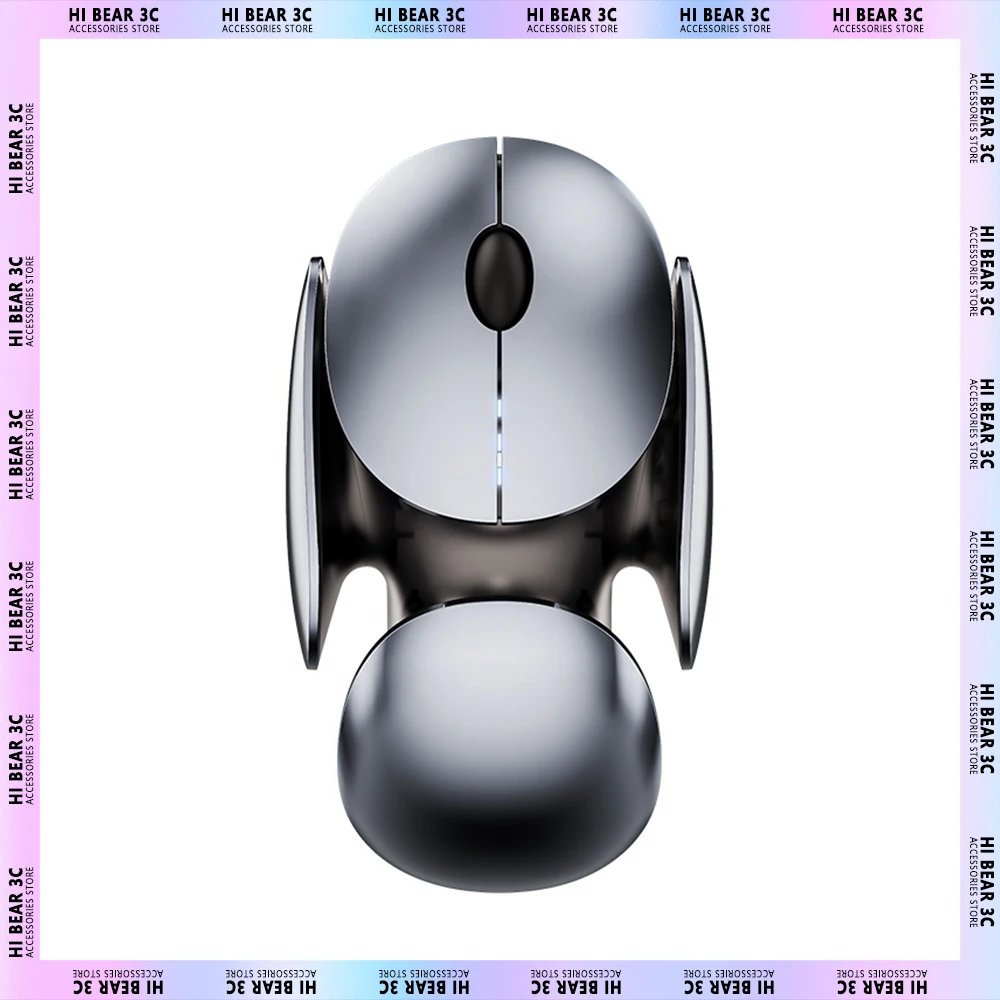 

Беспроводная мышь Inphic X2 2,4 ГГц, бесшумная перезаряжаемая металлическая игровая мышь в стиле научной фантастики, аксессуары для компьютера, офиса, ноутбука