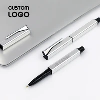business metal signature pen square advertising pens personalized gift custom logo student stationery office supplies