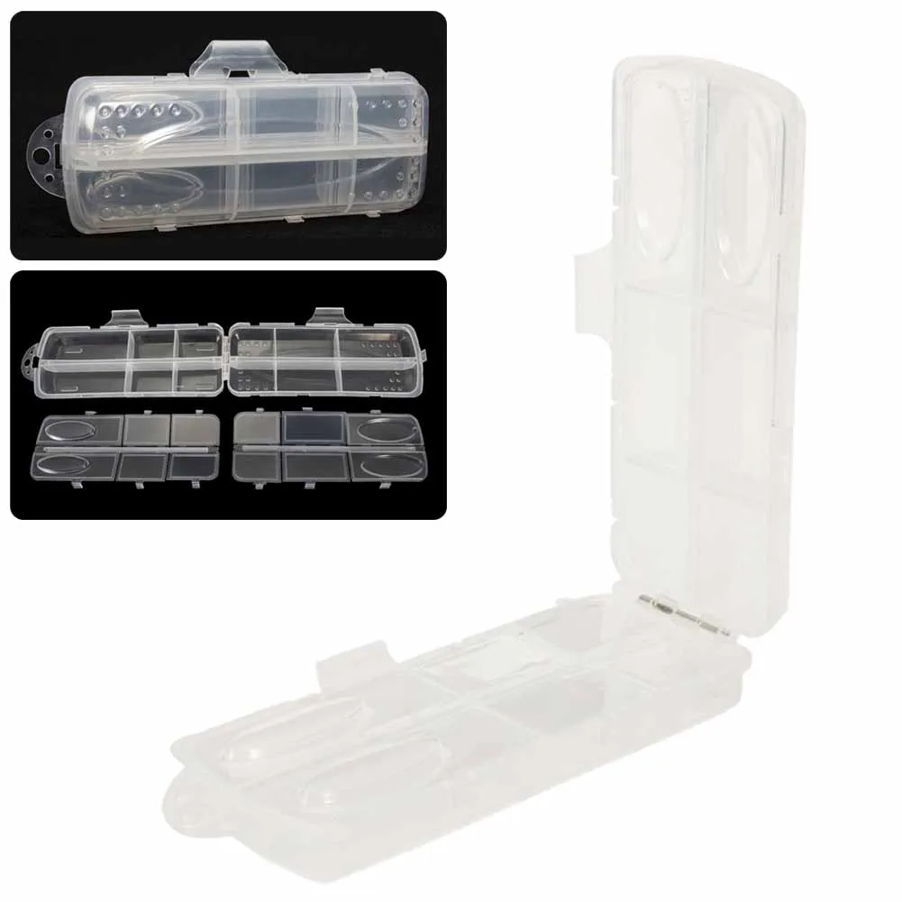 

12 Grids Lure Box Transparent Plastic Waterproof Hook Bait Fishing Accessories Waterproof Sea Fishing Box Multi-purpose Pesca