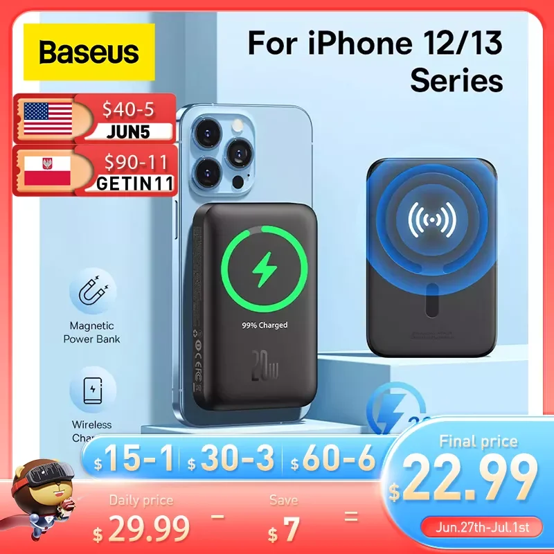 

30000mAh Power Bank LED Light 65W Type-c PD Fast Charge QC3.0 Power Bank External Battery Charger for iPhone and Android