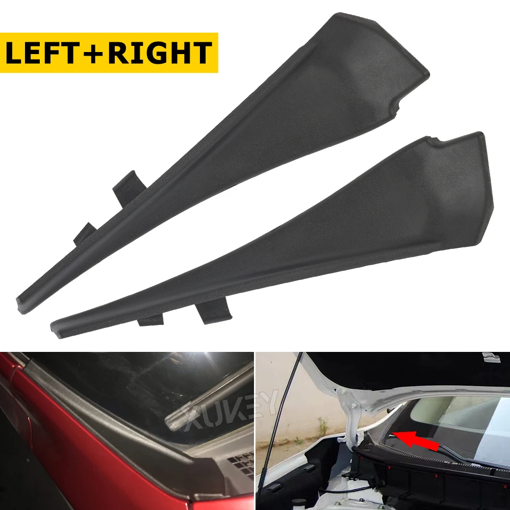 

Пара левых + правых черных ABS передних стеклоочистителей, боковая крышка, удлинительная крышка, угловая накладка для Nissan X-Trail T32 Rogue 2014-2020