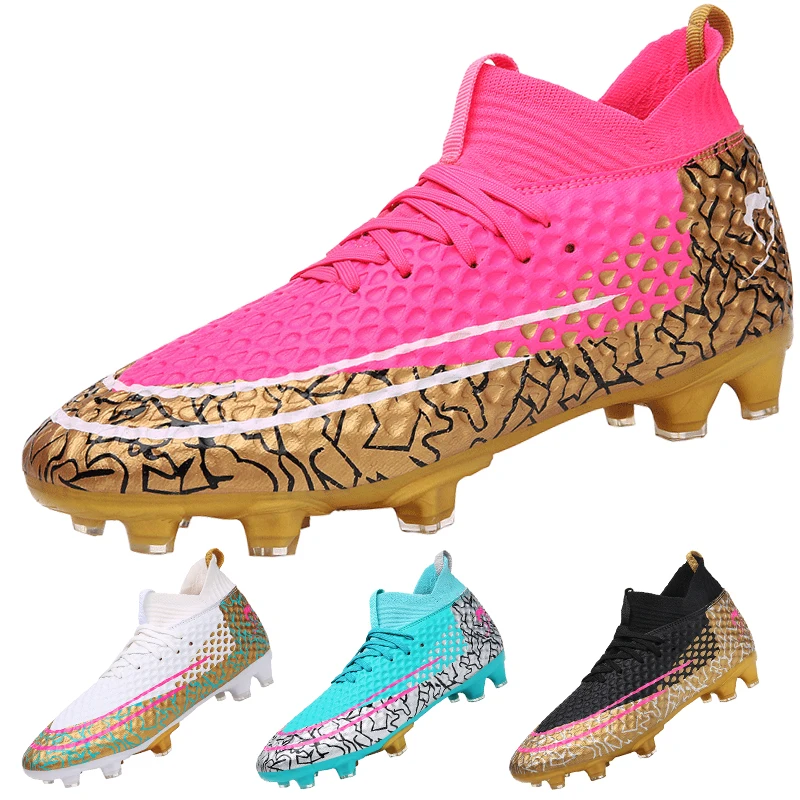 Stylish And Comfortable Adult Training Match Sports Football Shoes Outdoor Indoor Grass Sports Shoes For Youth Students 34-47#