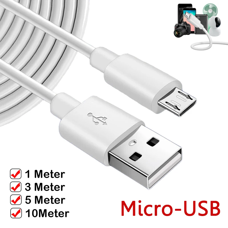 10 м ультра-длинный Micro Usb зарядный кабель провод шнур для Android Samsung Xiaomi кабель передачи данных для планшета камеры USB зарядное устройство Шнур
