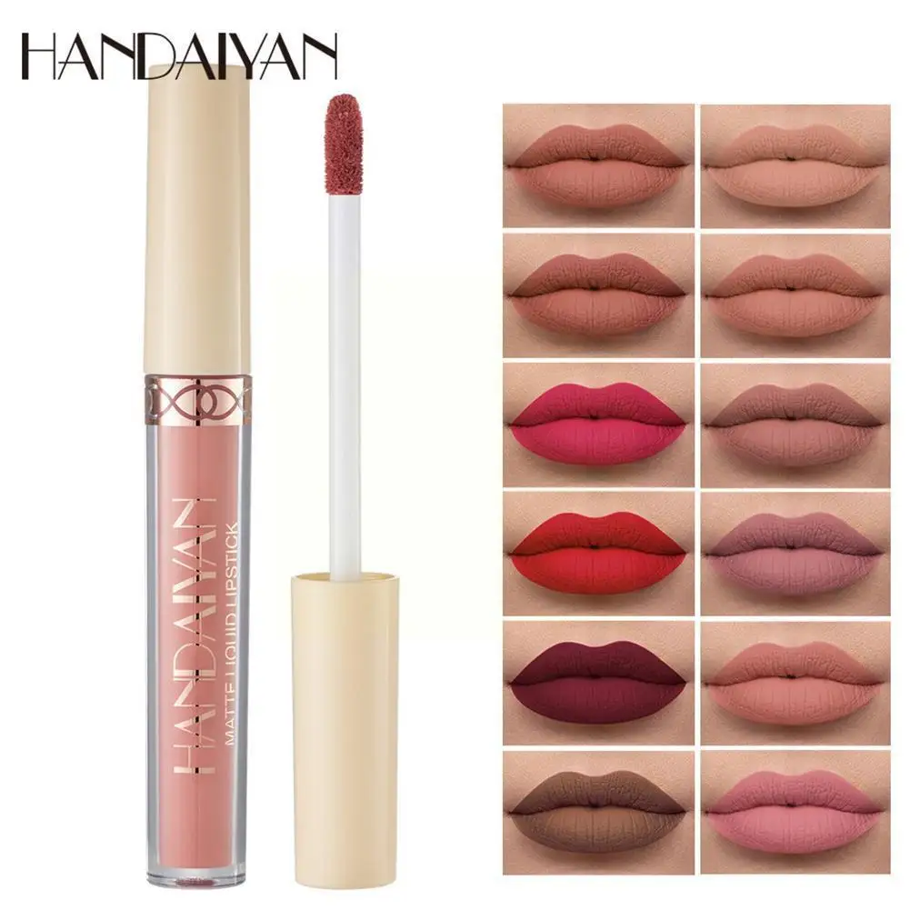 

1pcs Velvet Lip Glaze Matte Lipstick Set Waterproof Long Lasting Makeup Lipstick Tint Cosmetic Moisturizing Women Tubes Lip E7W6