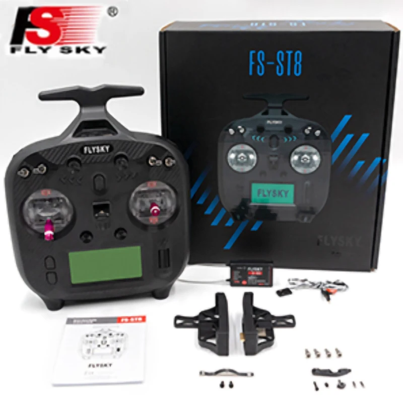 

FLYSKY FS-ST8 RC Transmitter 2.4GHz Remote Controller ANT Protocol with FS-SR8 Receiver 8CH 1000M Remote Control Distance