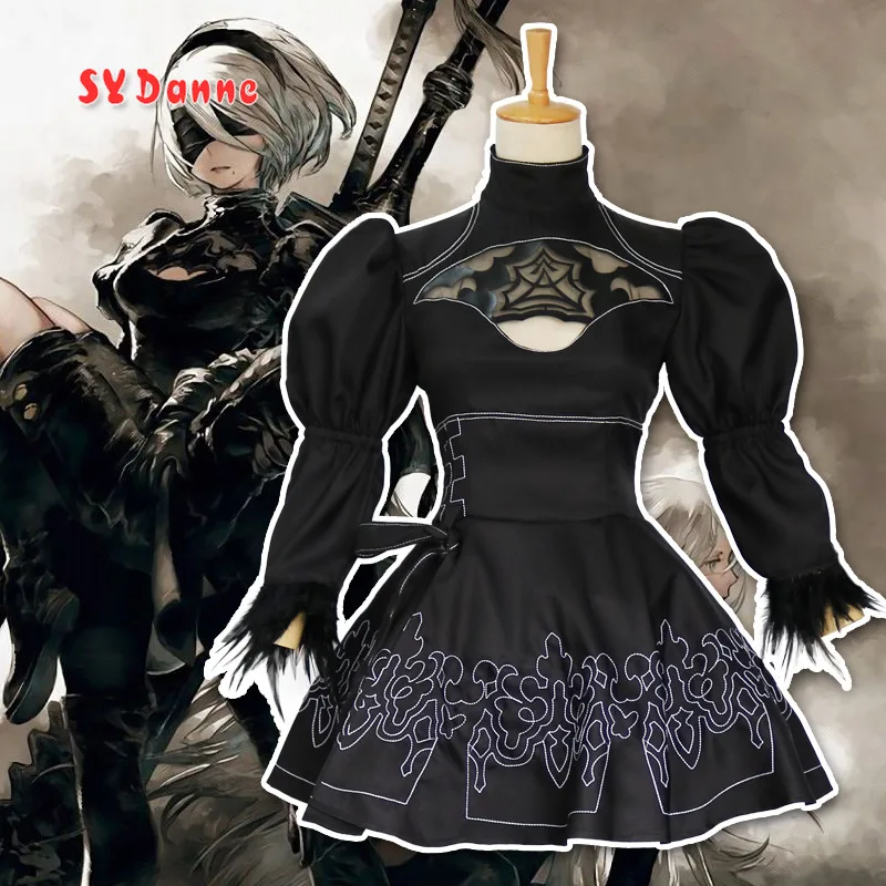 

NieR:Automata 2B Cosplay Costume Yorha 2B sexy Outfit Games Suit Women Role Play Costumes Girls Halloween Party Fancy Dress