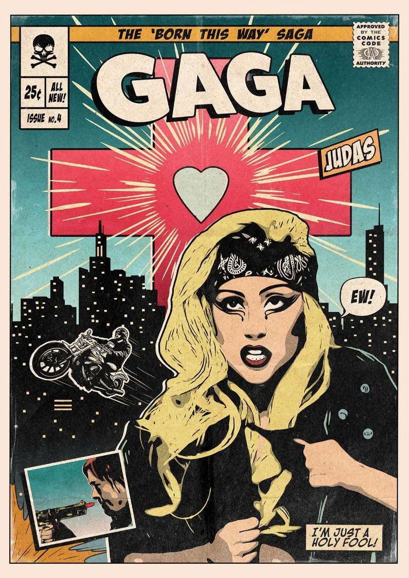 

Печать на холсте Леди Гага