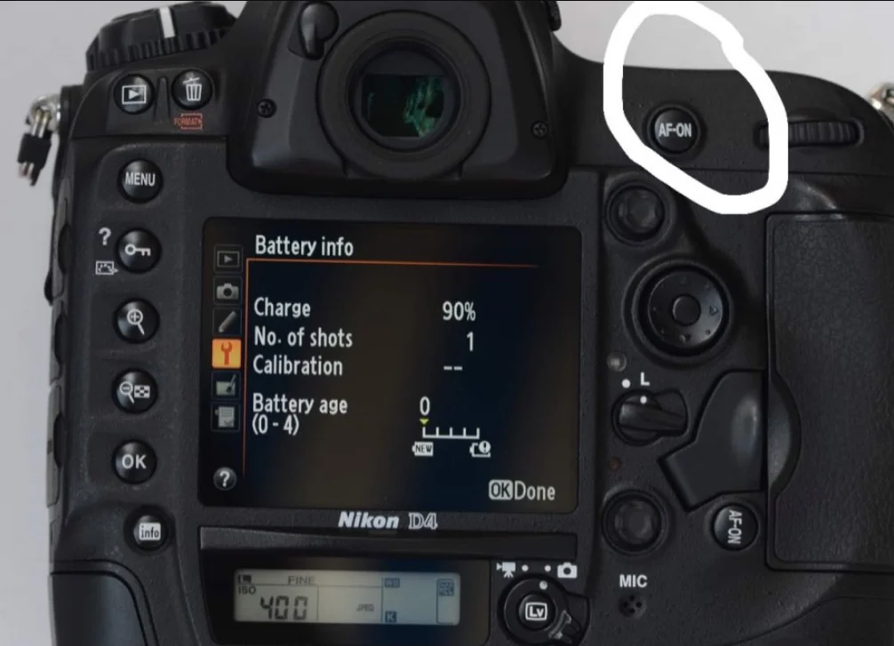 

Для nikon D4 AF-ON