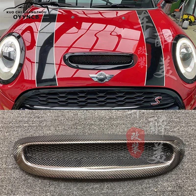 Forged carbon and Carbon Fiber Engine Hood Air Inlet Grill Cover for Mini Cooper F54 F55 F56 F57 Auto Parts