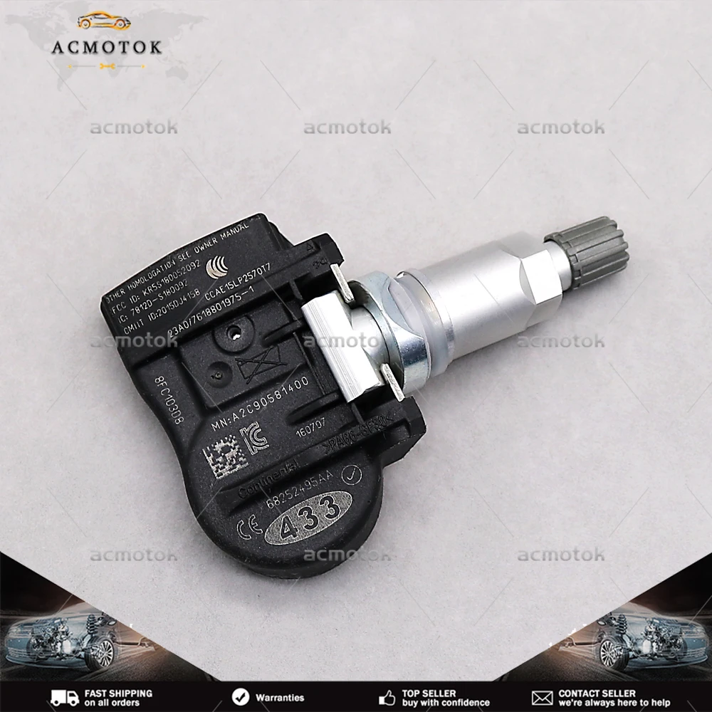 

TIRE PRESSURE MONITORNING SENSOR 315MHz TPMS 68252495AA FOR 2018-2020 Dodge Durango /2016-2020 Jeep Grand Cherokee