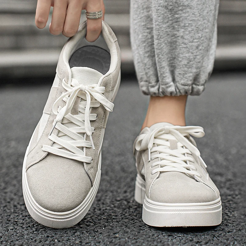 Мужские кроссовки на платформе универсальная повседневная обувь для скейтборда