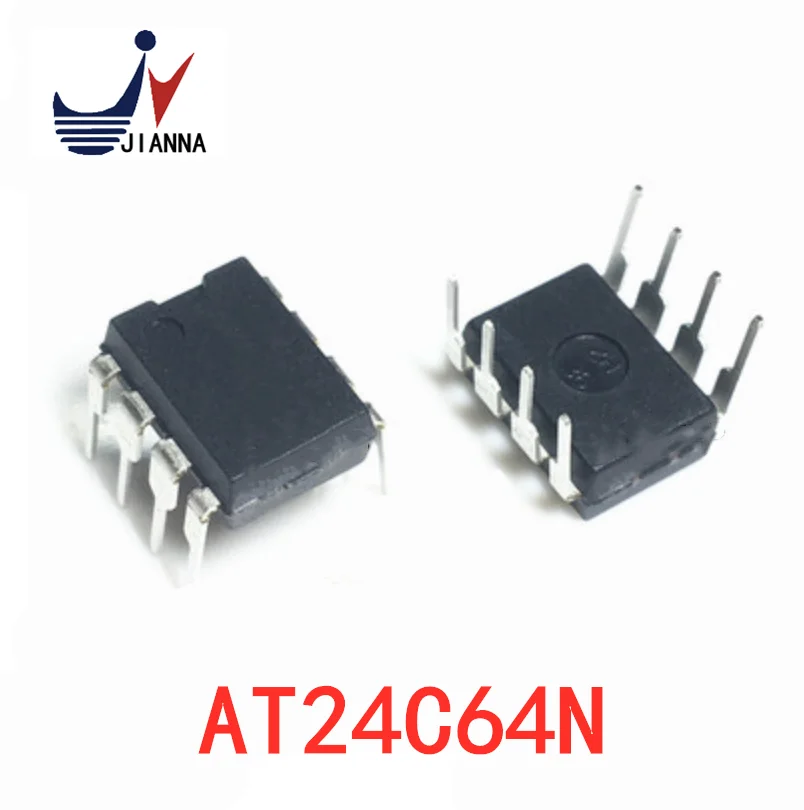 Новый прямой контакт AT24C64N AT24C64 AT24C64A AT24C64AN DIP8