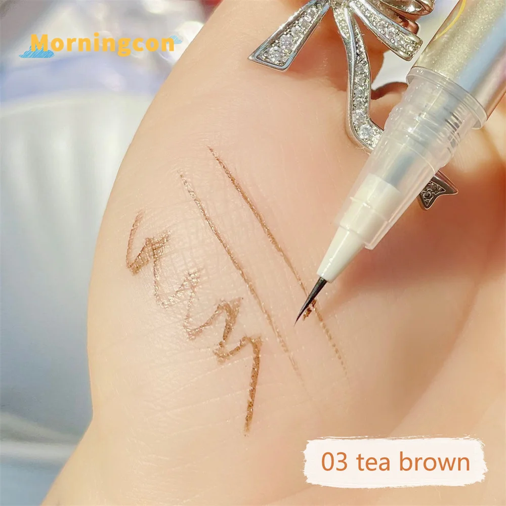 Ultra-thin Waterproof Liquid Eyeliner Korean Makeup for Women Quick Dry Smooth Eye Liner Long Last Lower Eyelash Pen Cosmetics images - 6