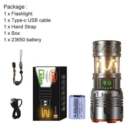 

Asafee G580/G590 50 Вт алюминиевый фонарик 9 режимов