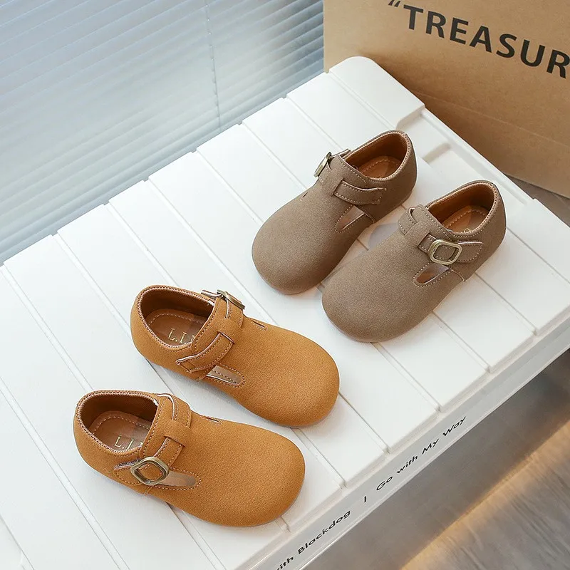 

Детская кожаная обувь CAPSELLA с мягкой подошвой для мальчиков, повседневная обувь, осенняя дышащая кожаная обувь для девочек, детская Уличная обувь для одного человека