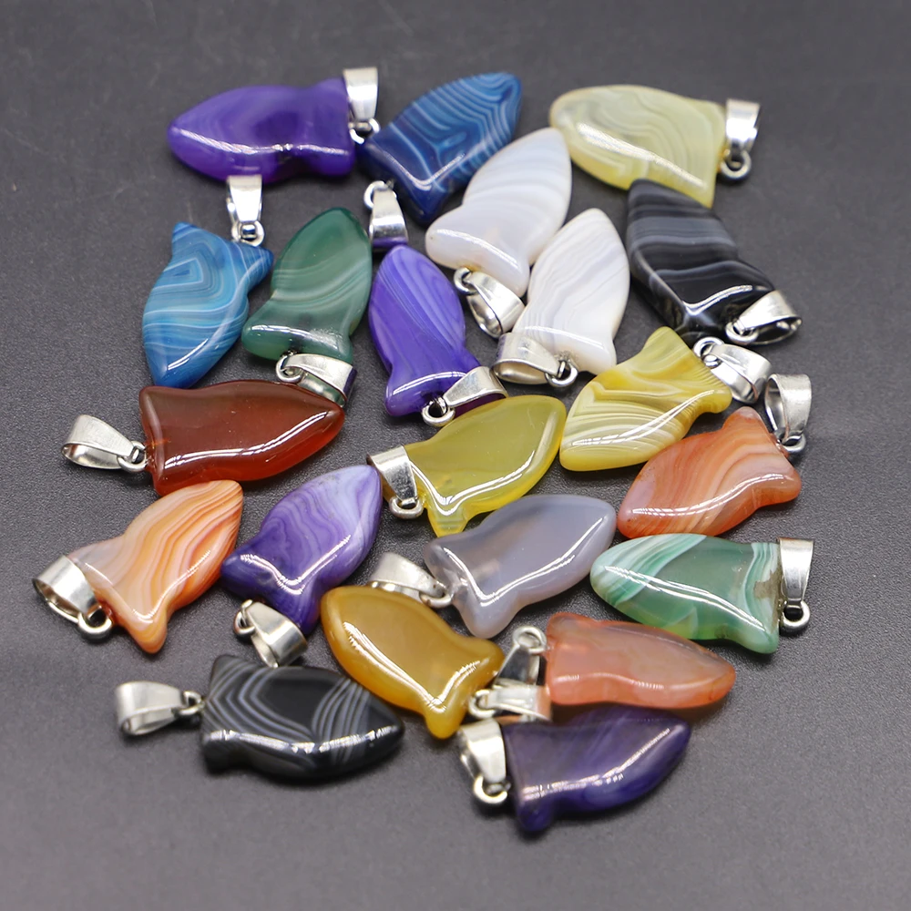 

New Design Natural Stone Agates Crystal Pendant Fashion Arrow Onyx Charm DIY Necklace Jewelry Accessories Making Wholesale 12Pcs