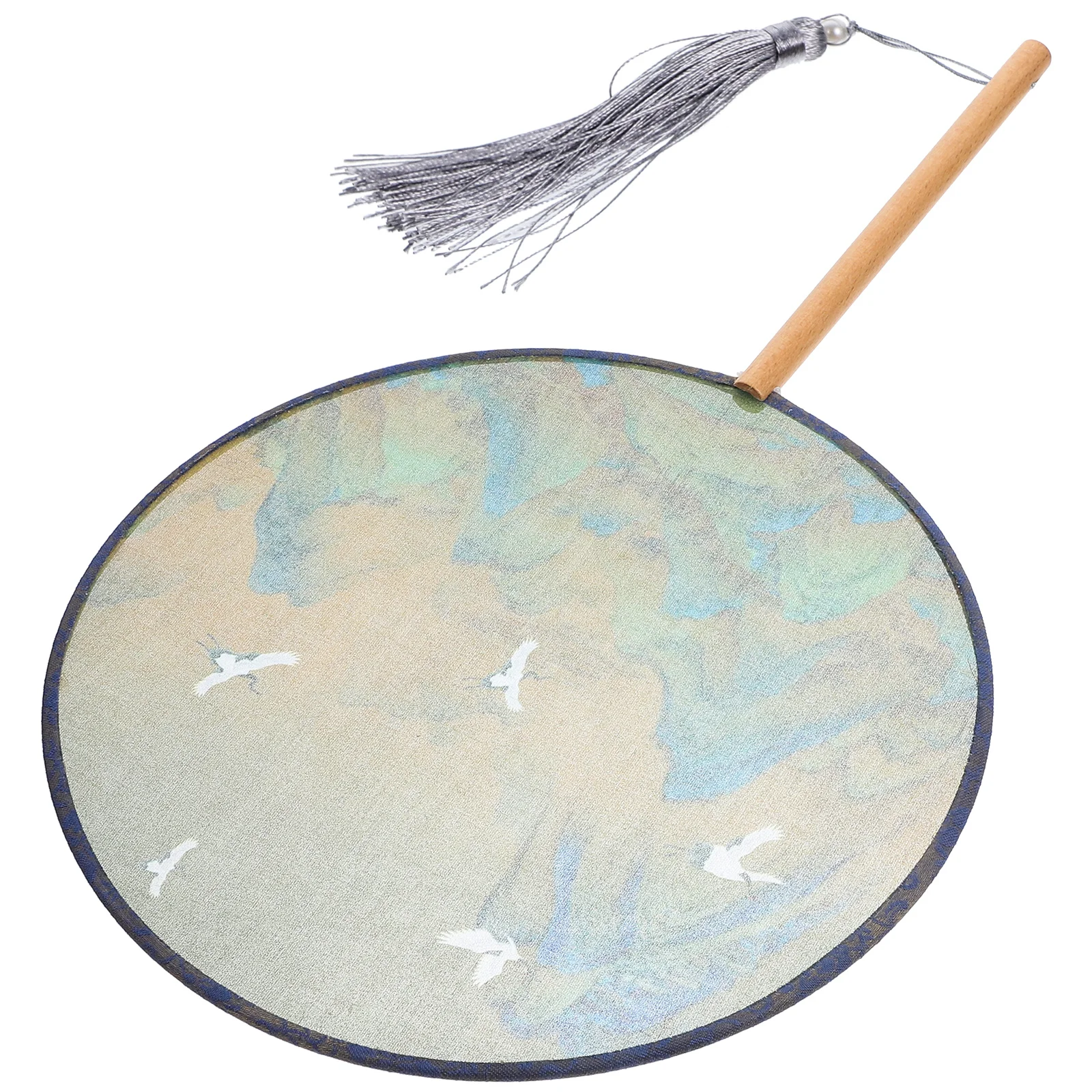 

Round Fan Chinese Ancient Summer Handheld Woman Party Fan Accessories Delicate Wedding Bride