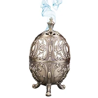 antique incense burner cone incense burner holder ash catcher with lid vintage corn incense burner aromatherapy ornament for