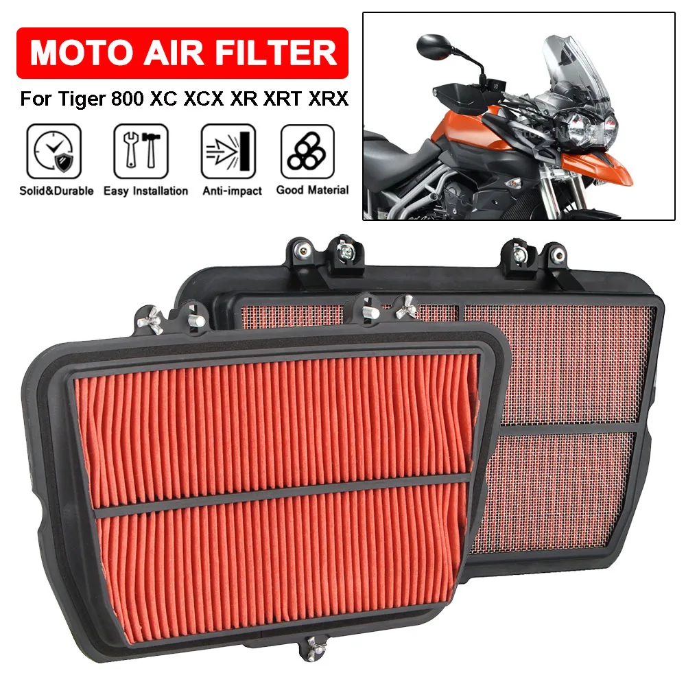 

Air Filter Intake Cleaner For Tiger 800 XC XCA XCX XR XRT XRX Motorcycle Accessories For TIGER800 2010-2015 2016 2017 2018 2019