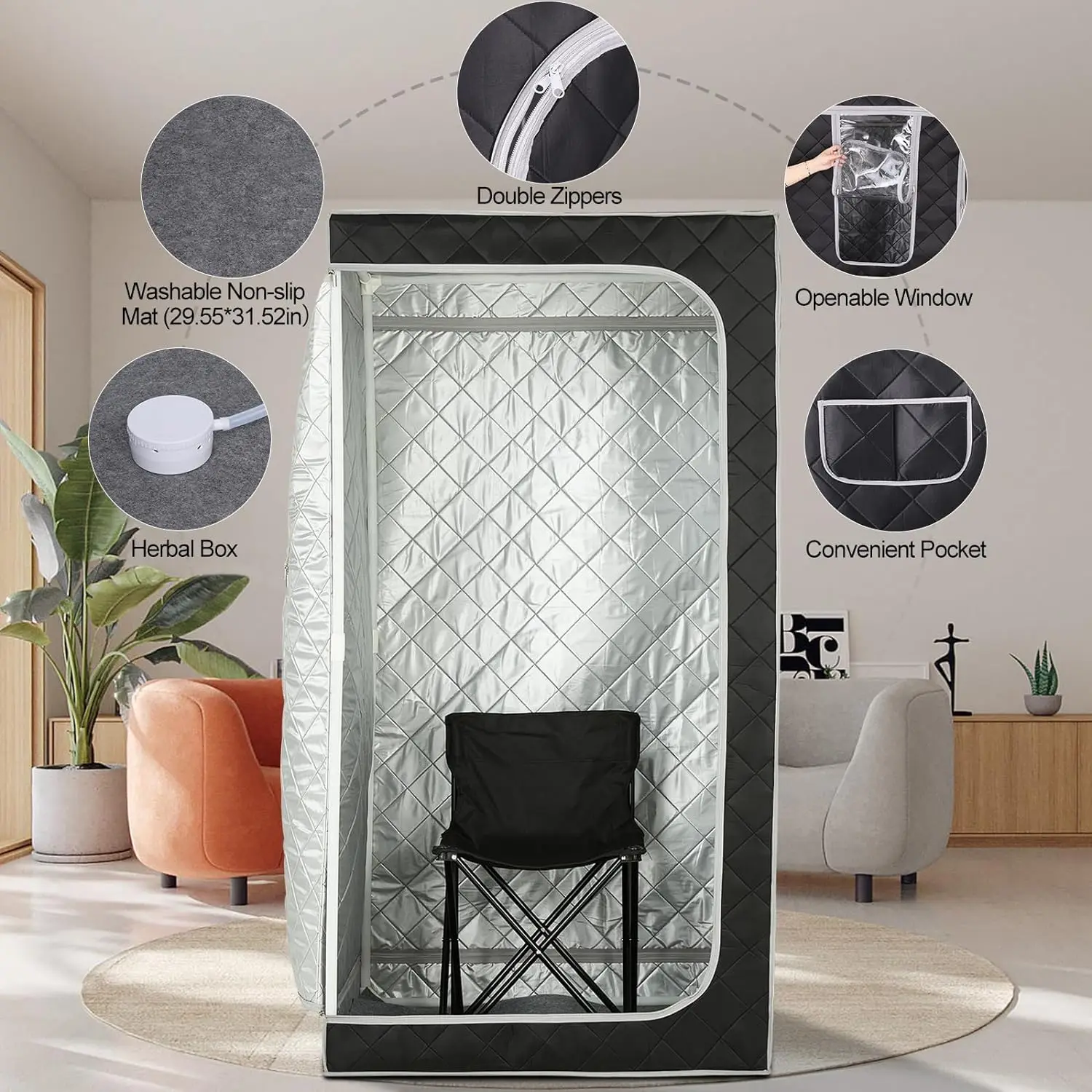 Домашняя Паровая сауна портативная спа большой паровой горшок на 4 л одного