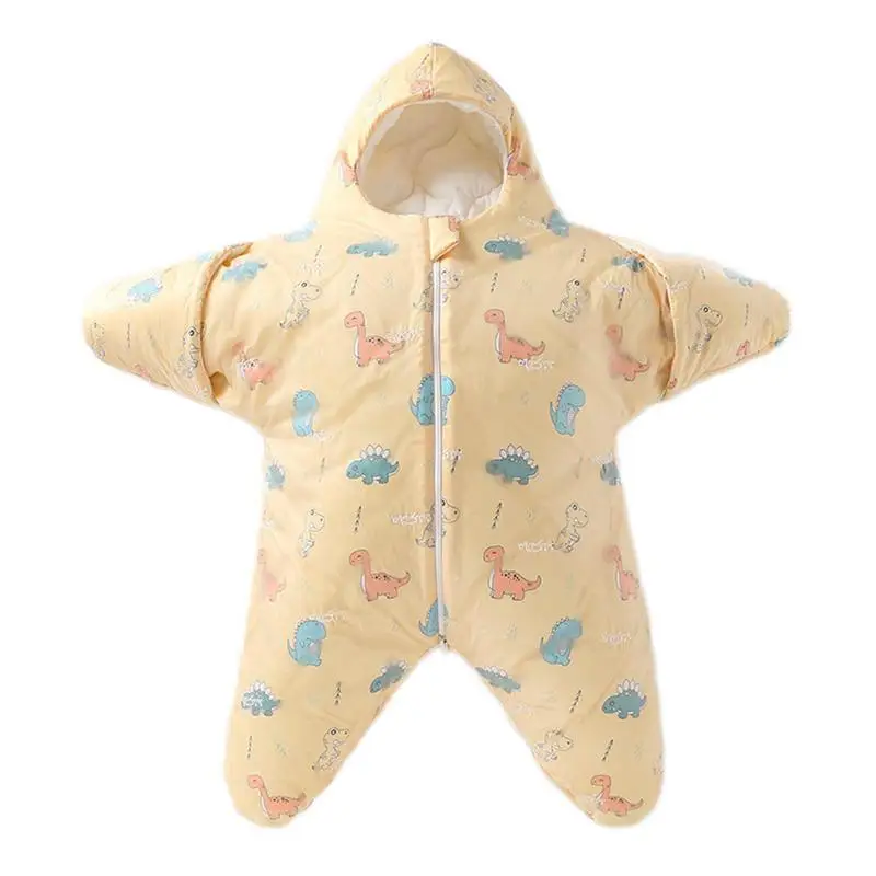 

Sleeping Bag Newborn Baby Thick Fleece Warm Hooded Swaddle Cute Designed Newborn Infant Cashmere Swaddle Blanket For 0-6 Months
