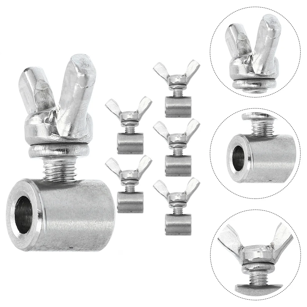 

6pcs Outdoor Wire Rope Wire Clamps Wire Clamps