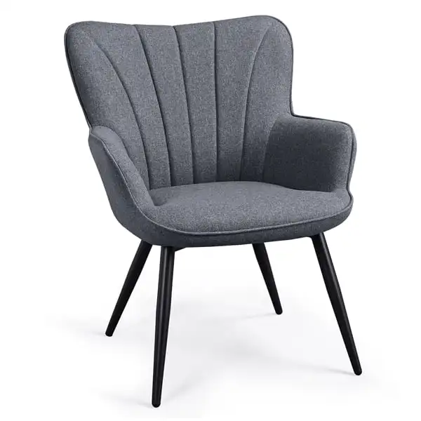 

Кресло Wingback, серое