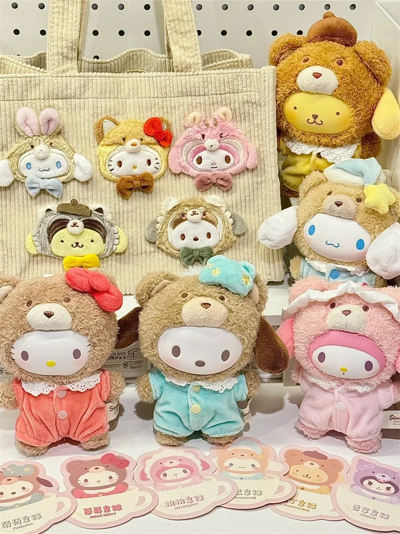 Подлинная виниловая кукла Sanrio Latte Baby Series слепая коробка креативная подвеска