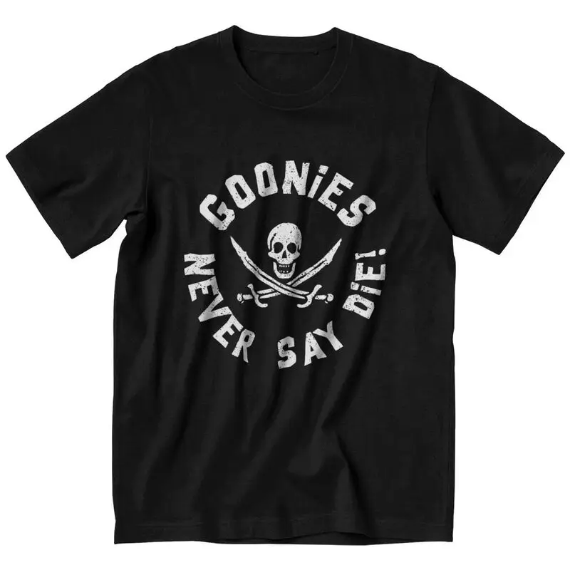 

Men's The Goonies T Shirt Short Sleeves Cotton Tshirt Streetwear T-shirt Never Say Die Sloth Chunk Fratelli Skull Pirate Tee Top