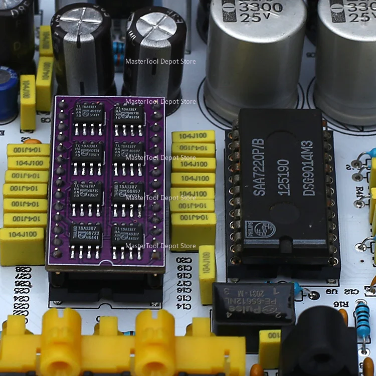 Новейшая плата декодера ЦАП CS8416 + SAA7220 + TDA1541, коаксиальный оптоволоконный USB-вход без микросхемы и SAA7220P (art.: 3920d3c810d28) - 3920d3c810d28