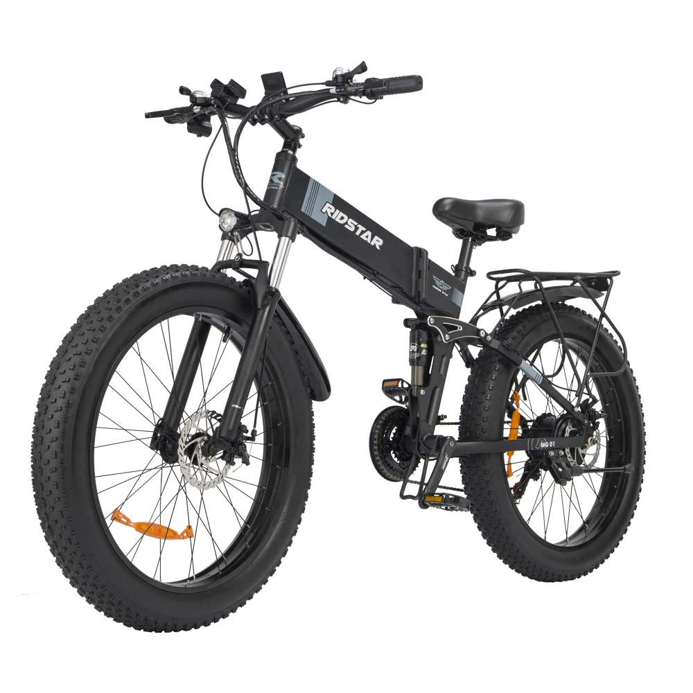 

Electric Bicycle 1000W 26 Inch Folding Ebike 48V14AH IP45 Waterproof Mens women Mountain Go out artifact best Electric Bike