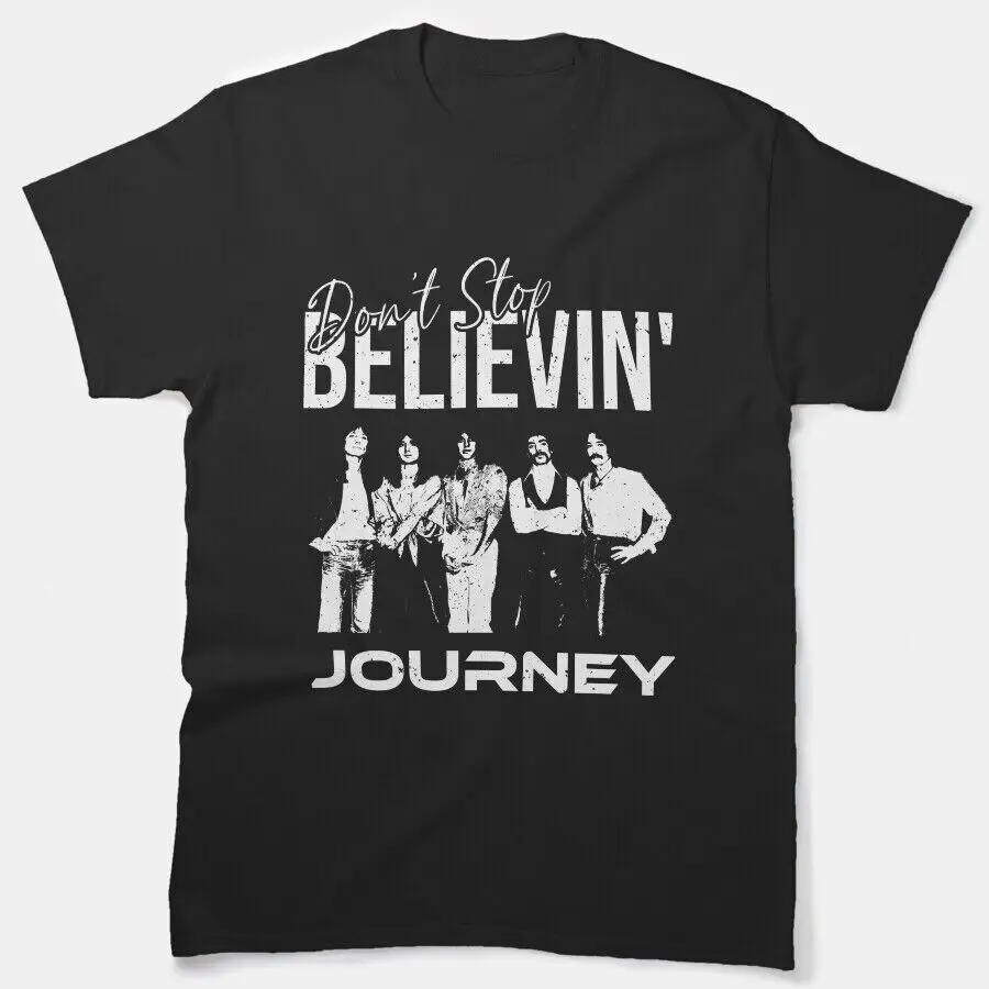 Распродажа! Классическая футболка с надписью Journey The Band Don't Stop Believe Design 2