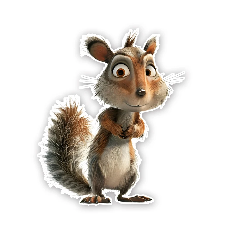 

DK357 # Наклейки с милой белкой, автомобильные наклейки, устойчивые к атмосферным воздействиям виниловые наклейки для окон, поделки на бампер - материал ПВХ, декор для автомобиля