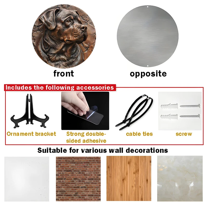 Скульптура ротвейлера из алюминиевой смолы