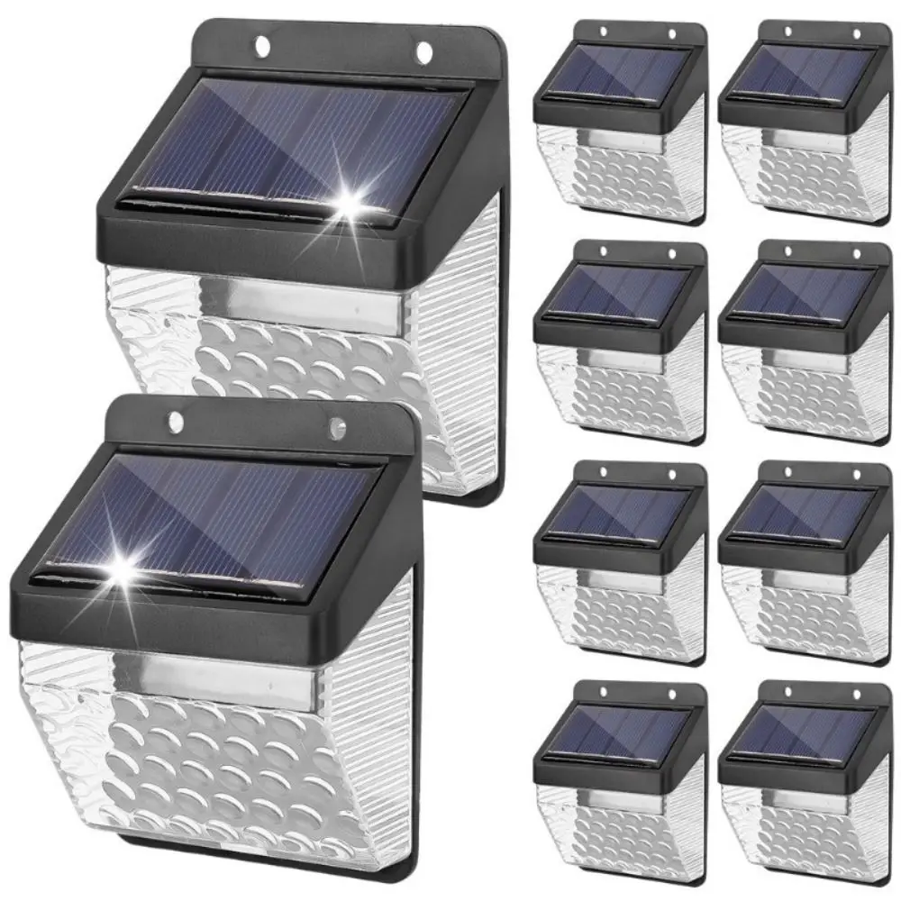 Фото Водонепроницаемая солнечная лампа, супер яркие солнцезащитные светодиодные настенные светильники, энергосберегающий беспроводной датчик, охранный светильник для сада, забора, двора №4