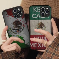 mexico mexican flag phone case hard leather case for iphone 11 12 13 mini pro max 8 7 plus se 2020 x xr xs coque