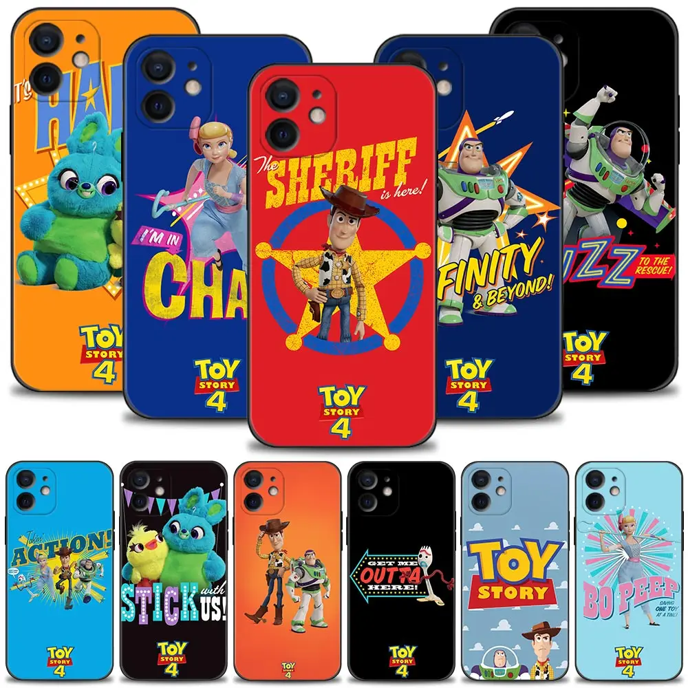

Toy Story 4 Four Woody Buzz Lightyear Case For Apple iPhone 13 12 11 Pro Max Mini XS Max XR X 7 8 6 6S Plus 5 5S SE 2020 Cover